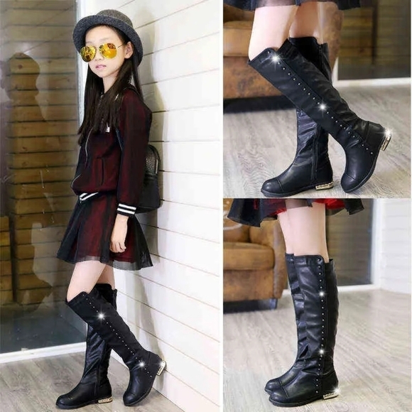 Fashion Side Zipper Knee High Riding Boots Sz 5.5 Winter Boot🌴✌️ - Picture 2 of 11